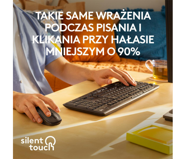 Logitech MK295 Silent Wireless grafitowy - 595519 - zdjęcie 7